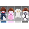 cotton fleece Pet jumpsuit cartoon dog winter coat